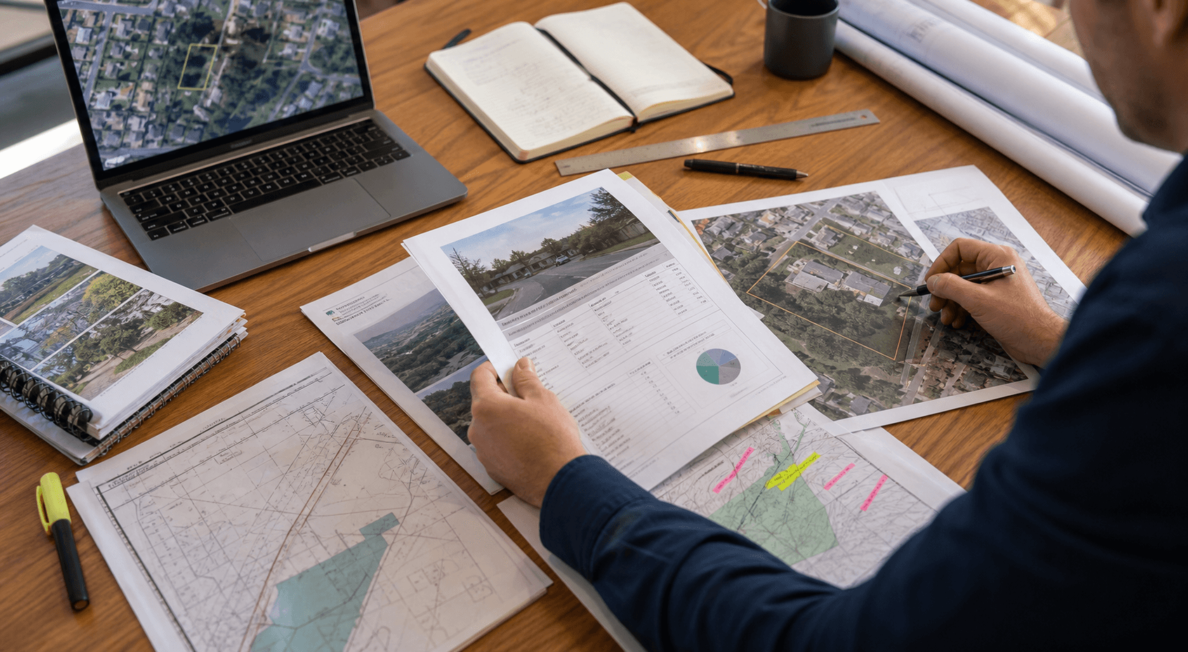 Due diligence civil engineering visual