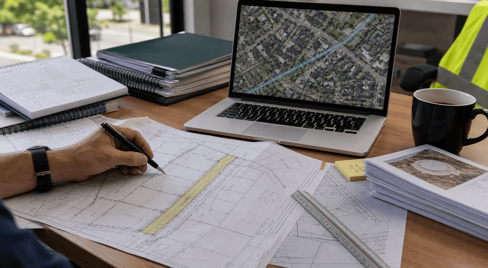 Due diligence civil engineering visual