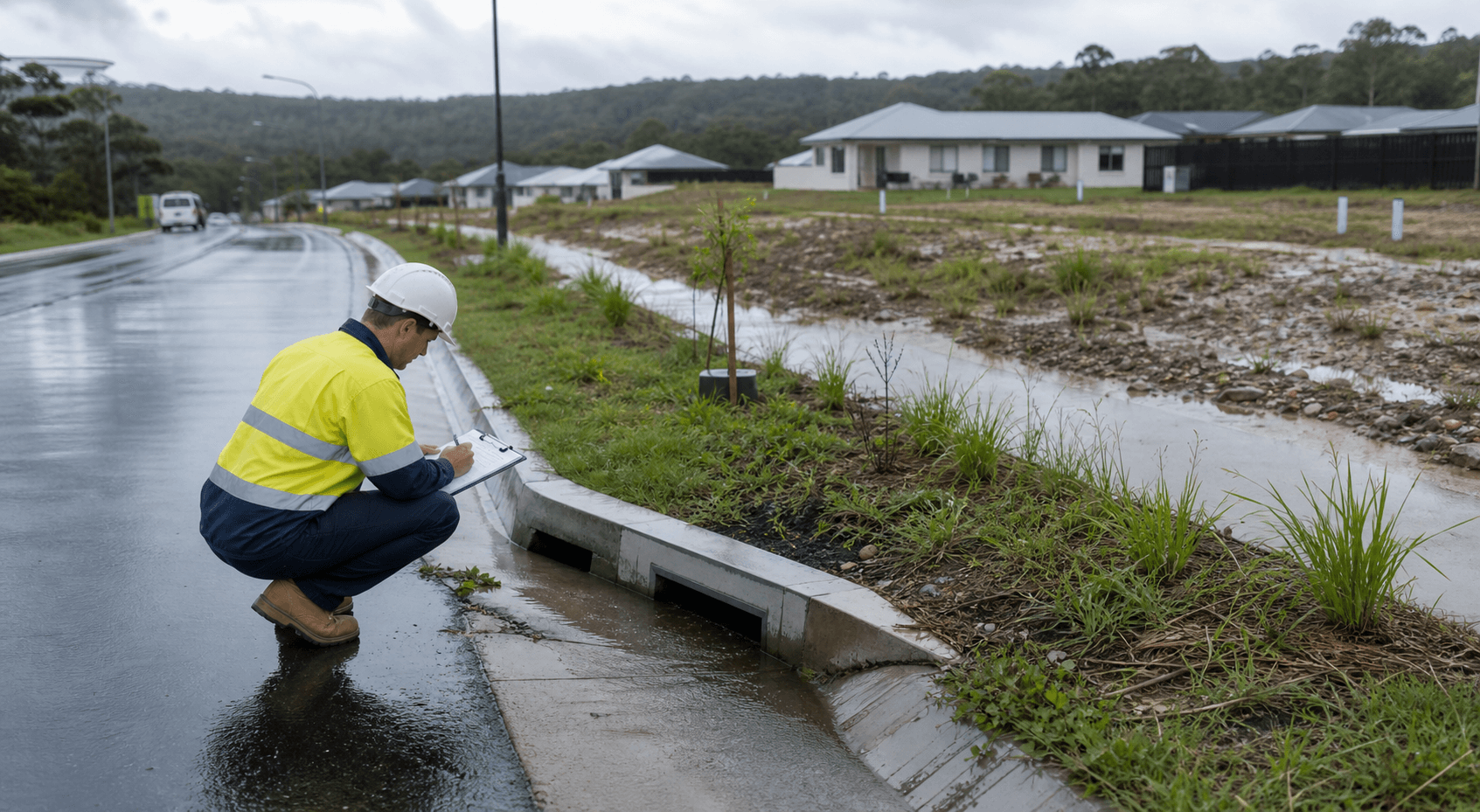 Stormwater civil engineering visual